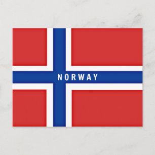 Carte Postale Drapeau de Norway