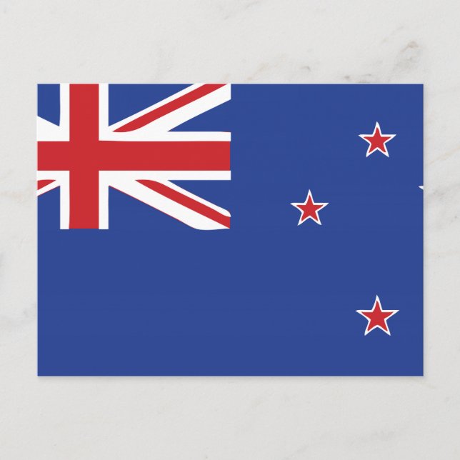Carte Postale Drapeau de Nouvelle-Zélande (Devant)