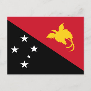 Carte Postale Drapeau de Papouasie-Nouvelle-Guinée