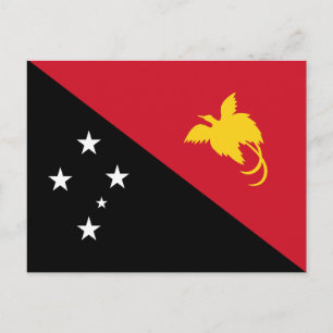 Carte Postale Drapeau de Papouasie-Nouvelle-Guinée