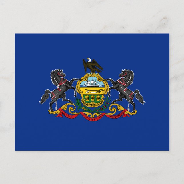 Carte Postale Drapeau de Pennsylvanie (Devant)