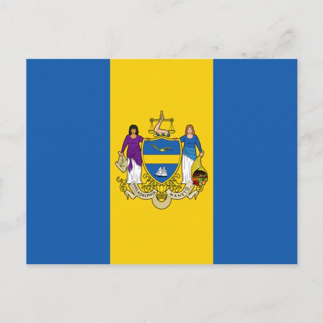 Carte Postale Drapeau de Philadelphie (Devant)