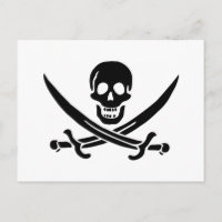 Drapeau de pirate Crâne croisé épées