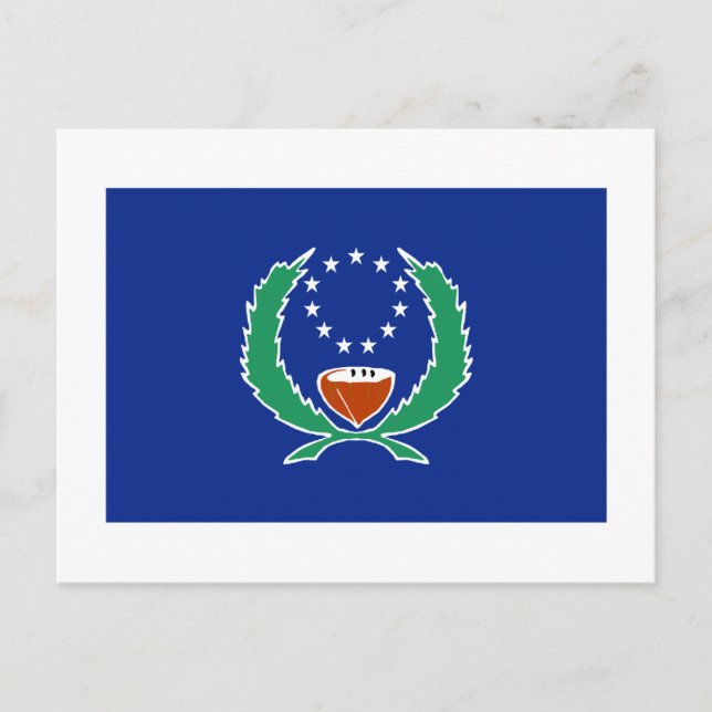 Carte Postale Drapeau de Pohnpei (Devant)