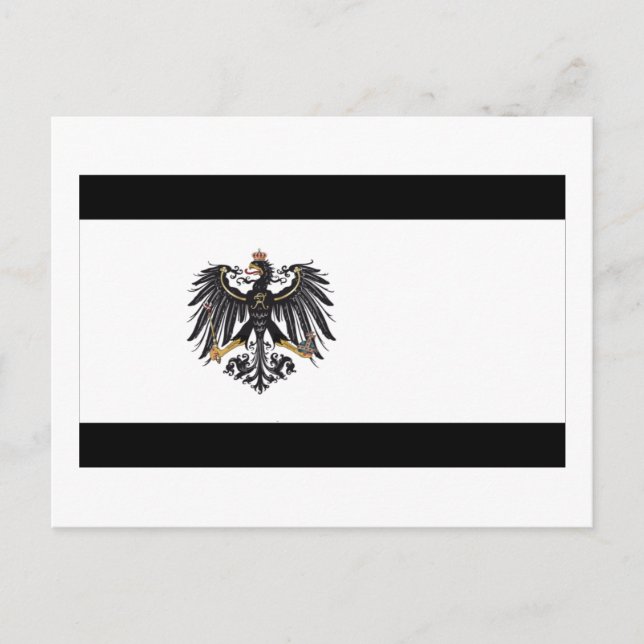 Carte Postale Drapeau de Prussen (1892-1918) (Devant)