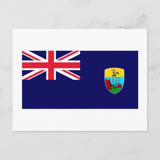 Carte Postale Drapeau de Sainte-Hélène (Devant)