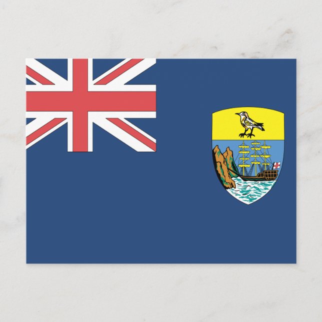 Carte Postale Drapeau de Sainte-Hélène (Devant)