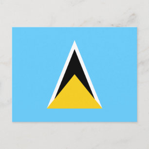 Carte Postale Drapeau de Sainte-Lucie