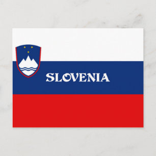 Carte Postale Drapeau de Slovénie