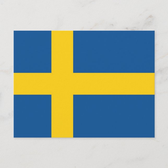 Carte Postale Drapeau de Suède (Devant)