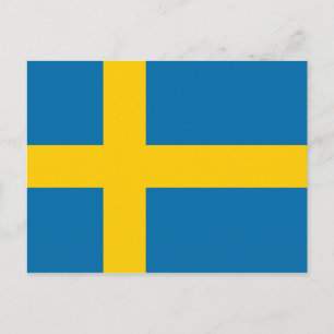 Carte Postale Drapeau de Suède