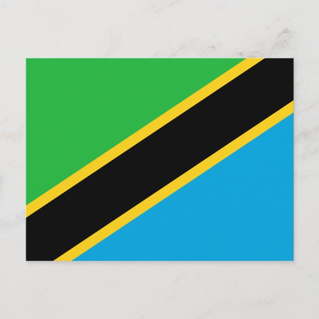 Carte Postale Drapeau de Tanzanie (Devant)