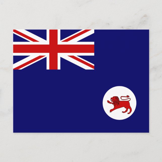 Carte Postale Drapeau de Tasmanie (Devant)