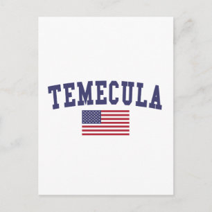 Carte Postale Drapeau de Temecula USA