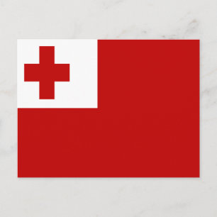 CARTE POSTALE DRAPEAU DE TONGA