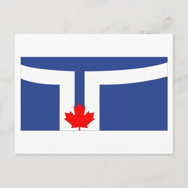 Carte Postale Drapeau de Toronto (Devant)