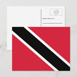 Carte Postale Drapeau de Trinité-et-Tobago, Trinité-et-Tobago