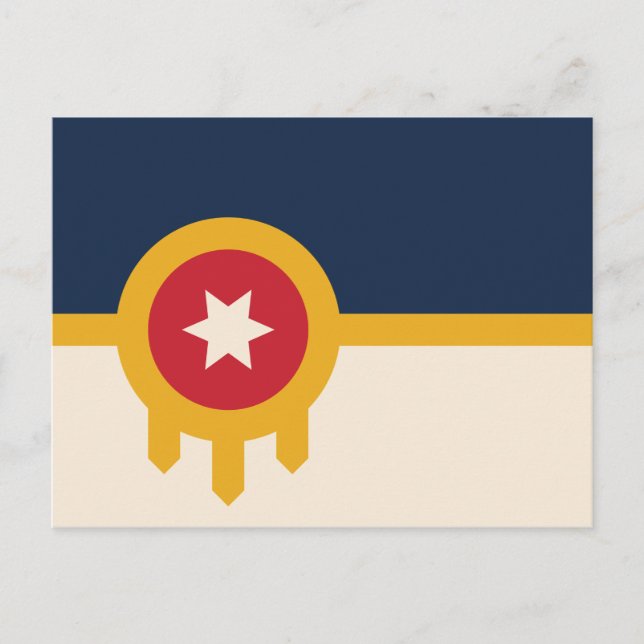 Carte Postale Drapeau de Tulsa (Oklahoma) (Devant)