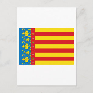 Carte Postale Drapeau de Valencia