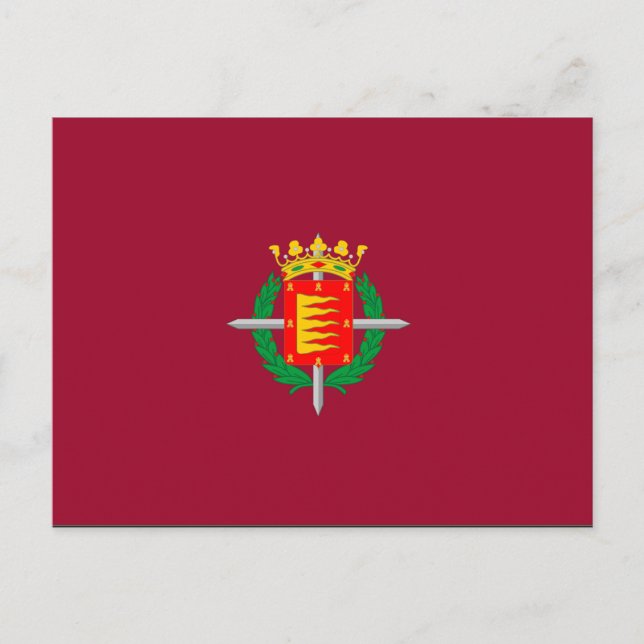 Carte Postale Drapeau de Valladolid (Devant)