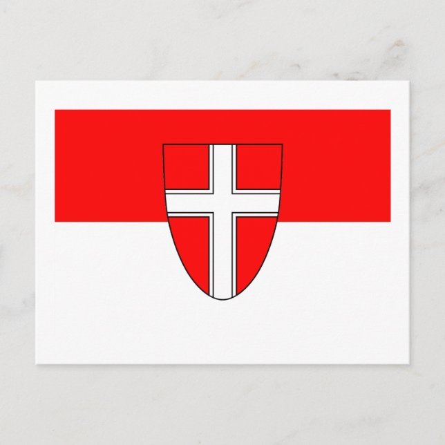 Carte Postale Drapeau de Vienne, Autriche (Devant)