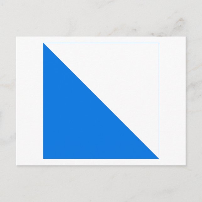 Carte Postale Drapeau de Zurich (Devant)