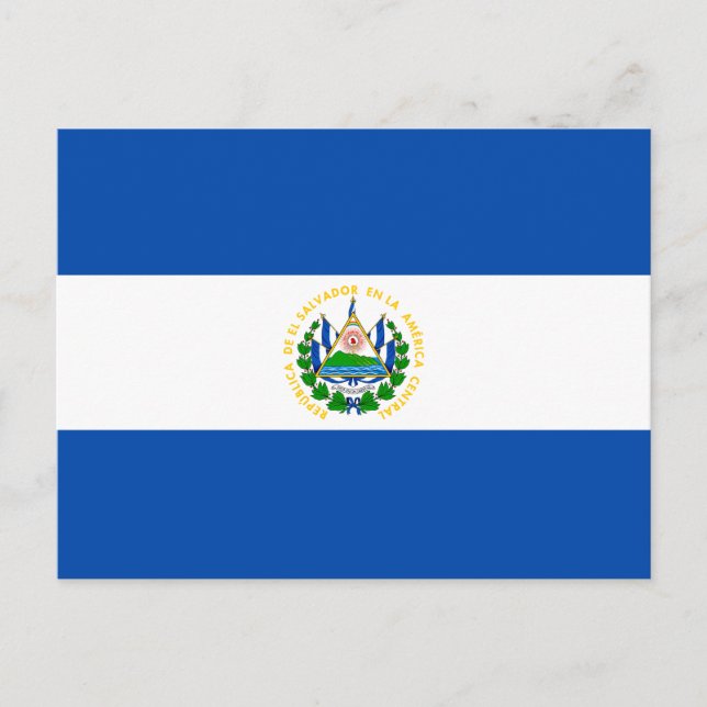 Carte Postale Drapeau d'El Salvador (Devant)