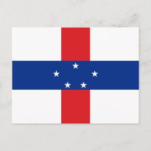 Carte Postale Drapeau des Antilles Pays-Bas