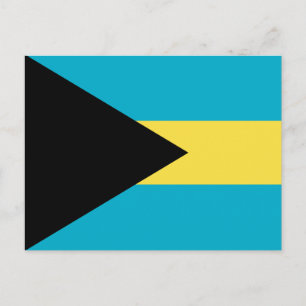 Carte postale drapeau des Bahamas