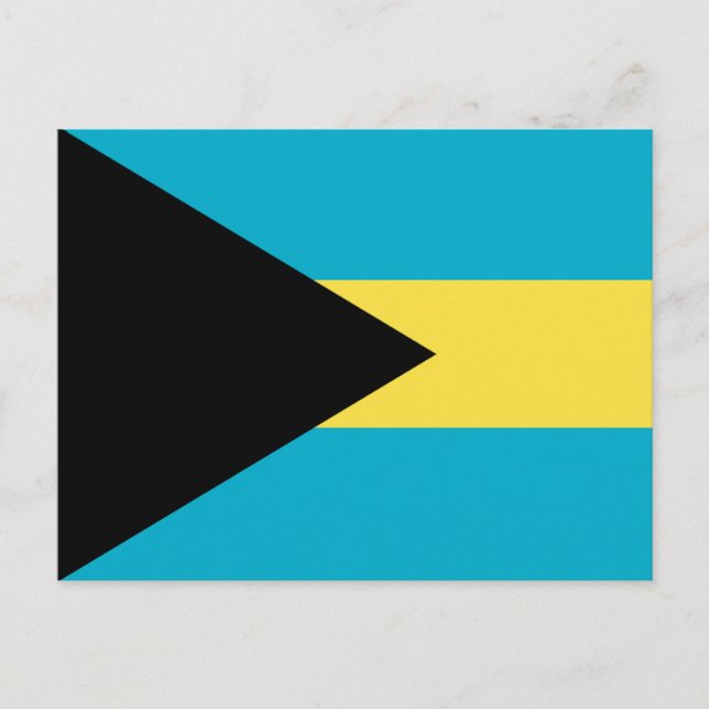 Carte postale drapeau des Bahamas (Devant)
