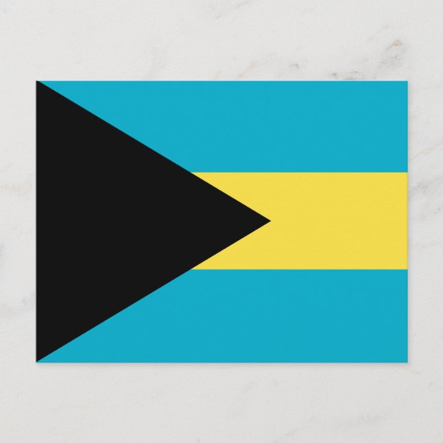 Carte Postale Drapeau des Bahamas (Devant)