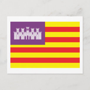 Carte postale Drapeau des Baléares