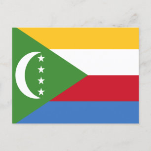 Carte Postale Drapeau des Comores