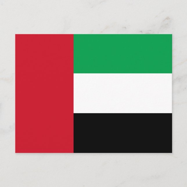 Carte postale Drapeau des Émirats arabes unis (Devant)