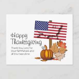 Carte Postale Drapeau des États-Unis   REMERCIEMENTS AMÉRICAINS