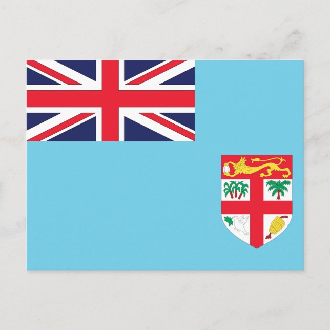 Carte Postale Drapeau des Fidji (Devant)