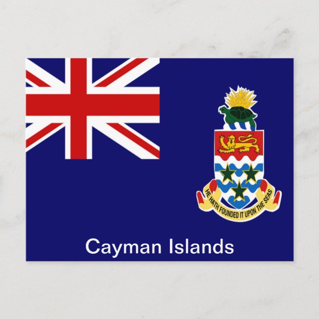 Carte Postale Drapeau des îles Caïmans (Devant)