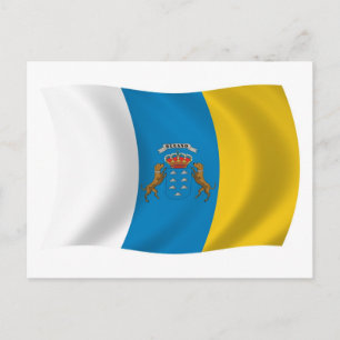 Carte postale Drapeau des Îles Canaries