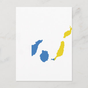 Carte Postale Drapeau des îles Canaries