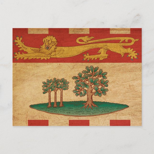 Carte Postale Drapeau des Îles-du-Prince-Édouard (Devant)