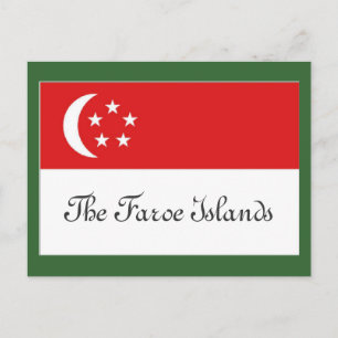 Carte Postale Drapeau des îles Féroé