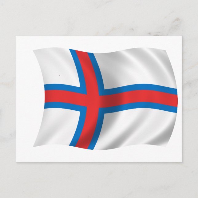 Carte Postale Drapeau des îles Féroé (Devant)