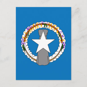 Carte Postale Drapeau des îles Mariannes du Nord