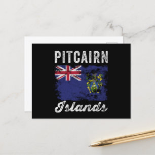 Carte Postale Drapeau des îles Pitcairn en détresse