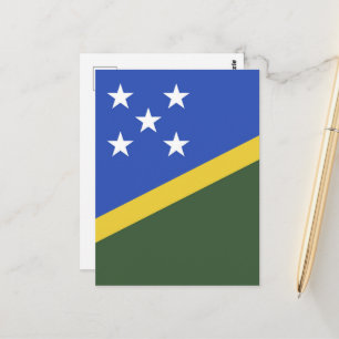 Carte Postale Drapeau des Îles Salomon
