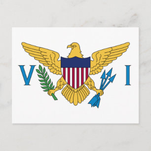 Carte Postale Drapeau des îles Vierges américaines