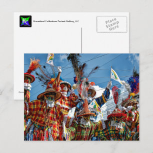 Carte Postale Drapeau des îles Vierges américaines Mocko Jumbies