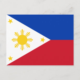 Carte Postale Drapeau des Philippines
