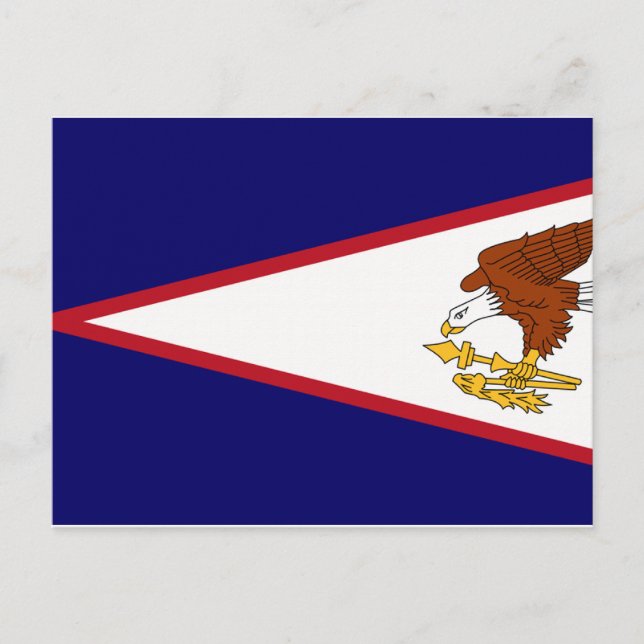Carte Postale Drapeau des Samoa américaines (Devant)