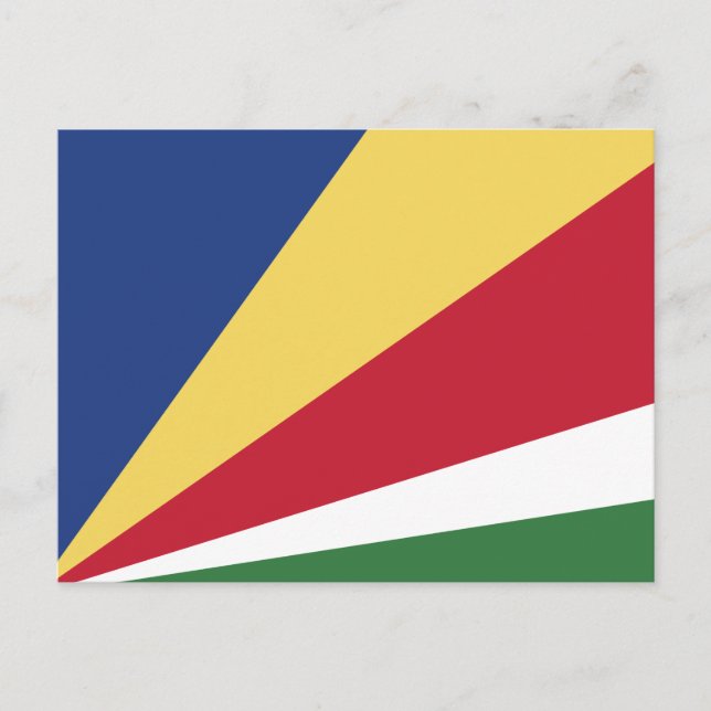 Carte Postale Drapeau des Seychelles (Devant)